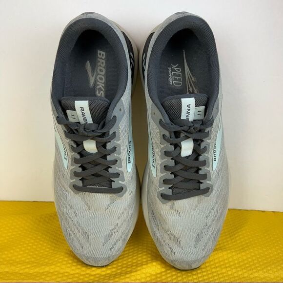 Brooks Womens Ravenna 11 in Light Blue Alloy Grey Running Shoes 9 - Picture 7 of 10
